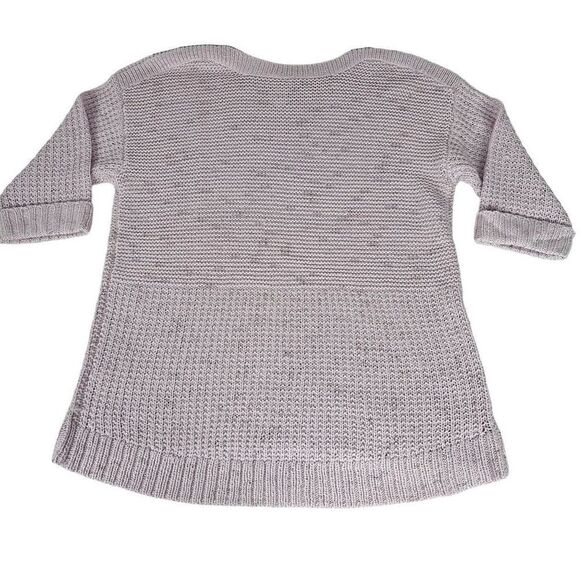 Chico’s Sweater Size 3 or XL Subtle Shine Naomi Pullover Pink Gold - Picture 2 of 8